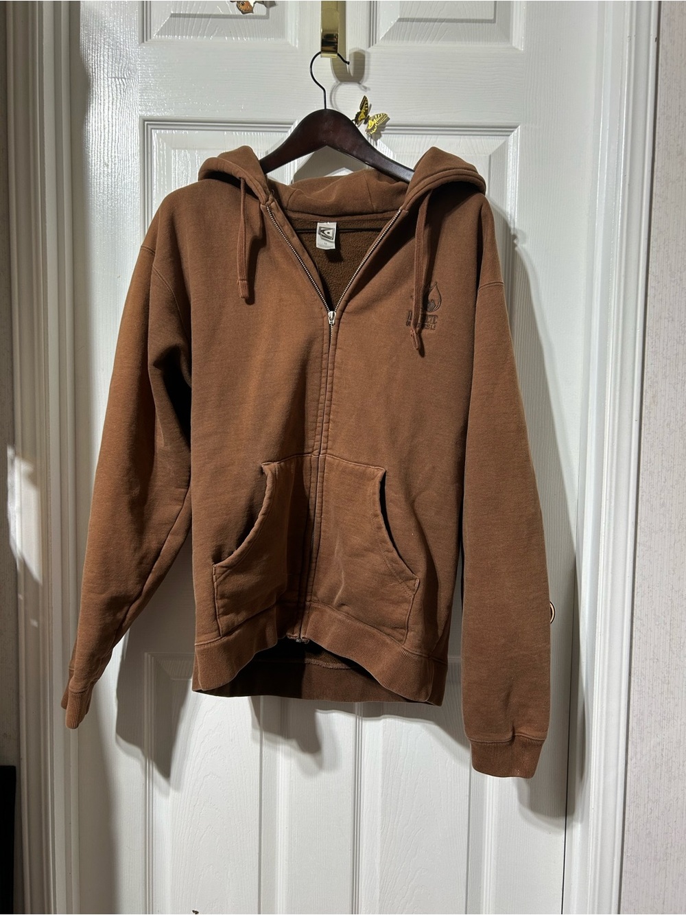 CANSO High Arctic Brown Zip-Up Hoodie with Drawstring Hood